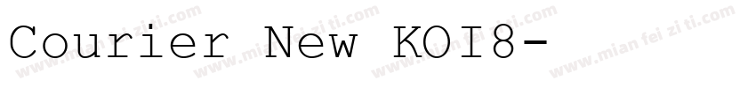 Courier New KOI8字体转换